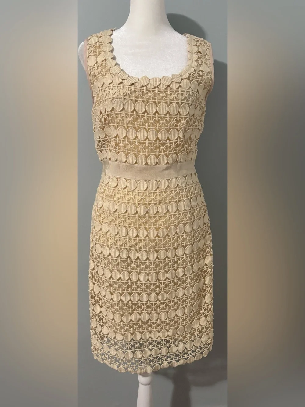 tory burch crochet dress Tory Burch Lexi Crochet Dress Runway Green RARE 4 6 Size S $550